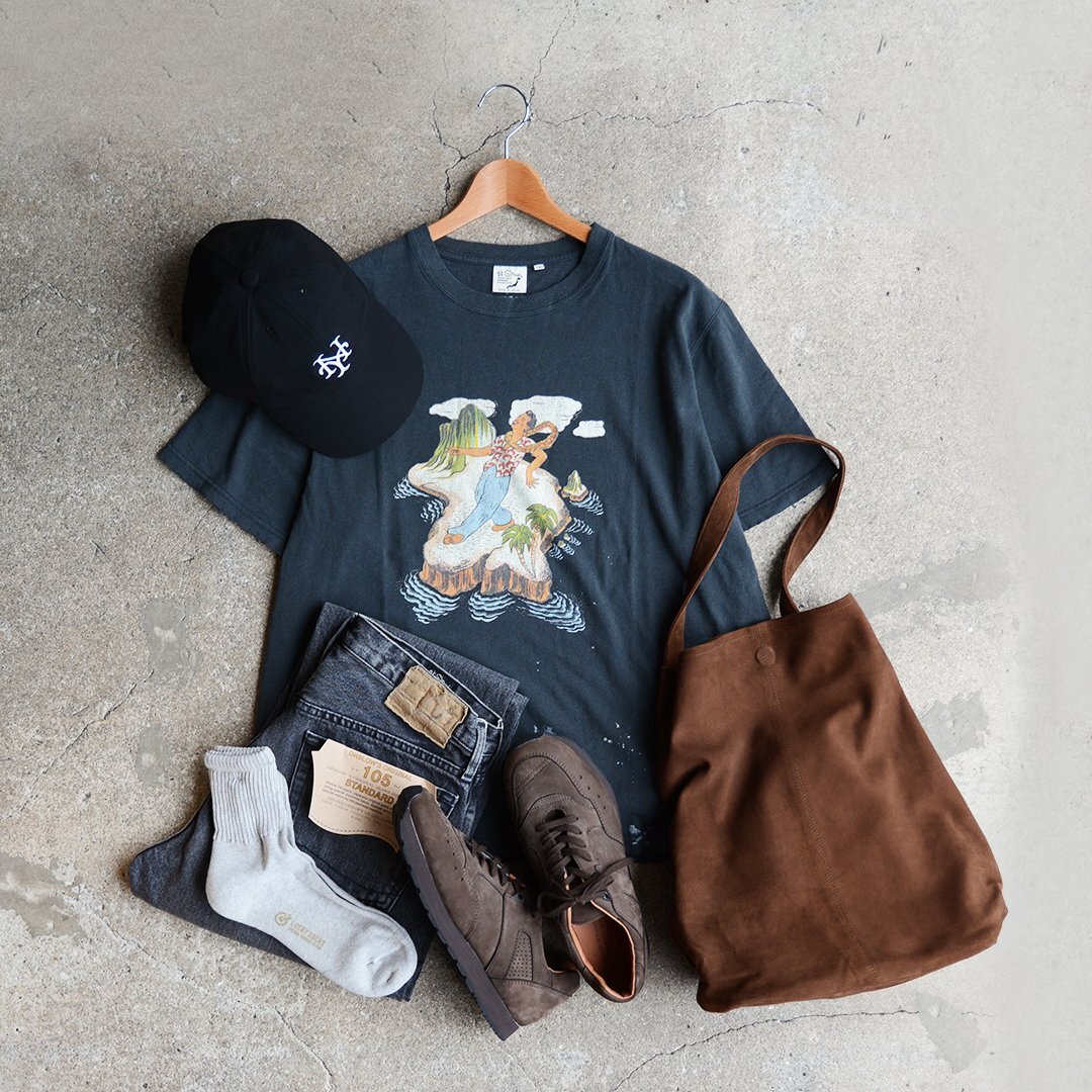 画像: orslow / VINTAGE FADE HAWAIIAN GRAPHIC T-SHIRT (01-0118HU-61)