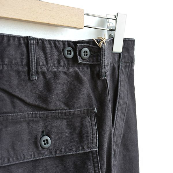 画像: orSlow/US ARMY FATIGUE PANTS  ブラックストーン