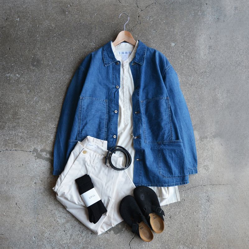 画像: orSlow / Denim Utility Coverall