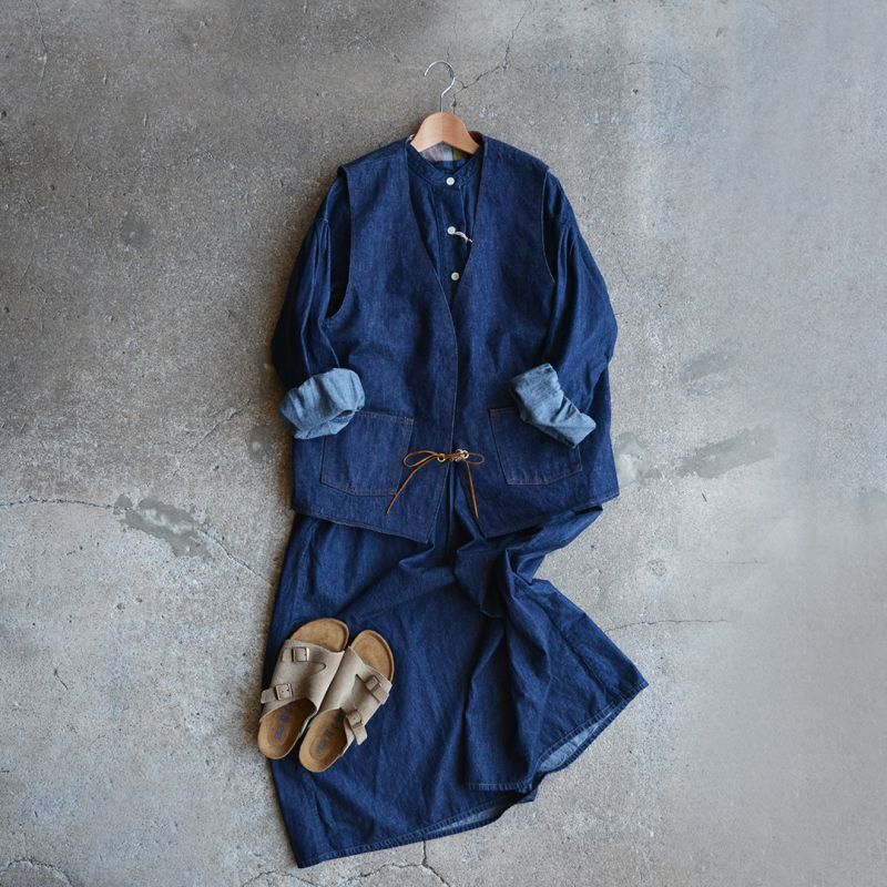 画像: orslow / HIPPIE’S REVERSIBLE DENIM VEST (01-9029-81)