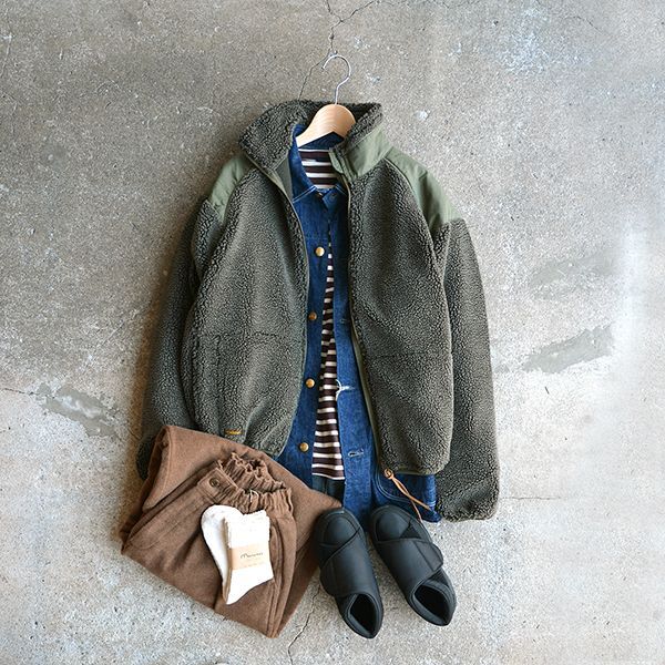 画像: orSlow / FLEECE JACKET ARMY