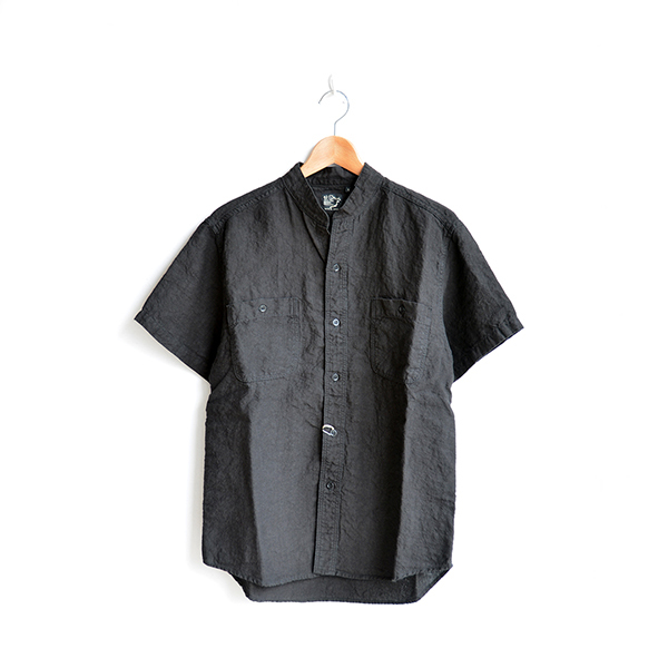 画像1: orslow / UNISEX Stand Coller S/S Shirt