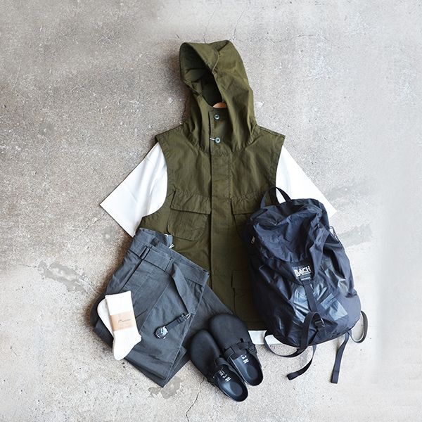 画像: DECHO / JUNGLE FATIGUE HOOD VEST（8-5AD21）