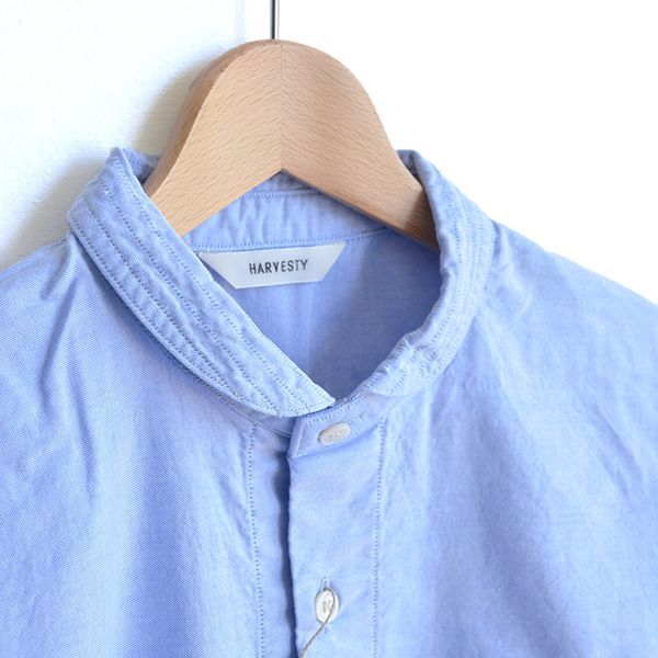 画像: HARVESTY / Round Collar Shirt（ラウンドカラーシャツ）