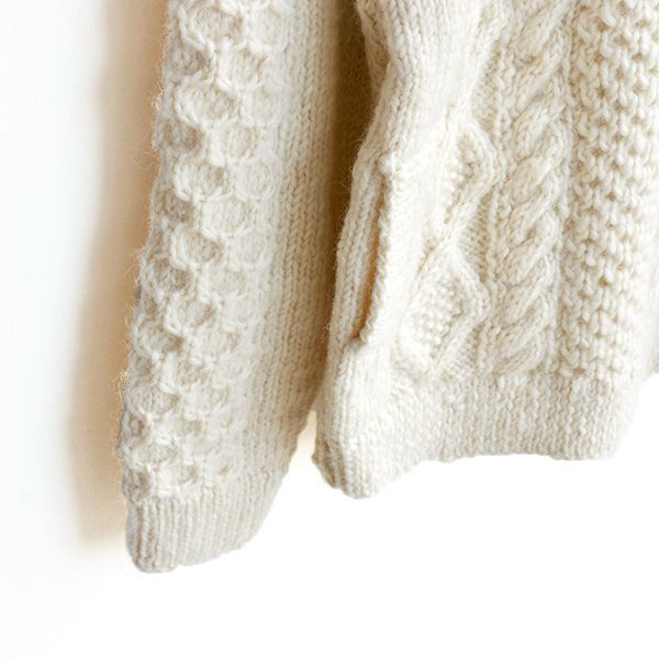 HARVESTY（ハーベスティ） / CABLE KNIT PULLOVER（手編みケーブル ...