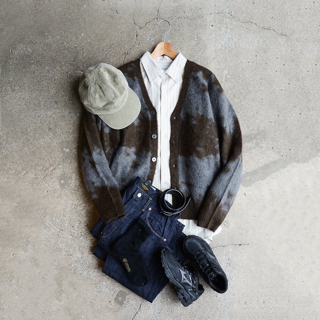 画像: Gramicci / MOHAIR SPLATTER CARDIGAN (G6FM-J038)