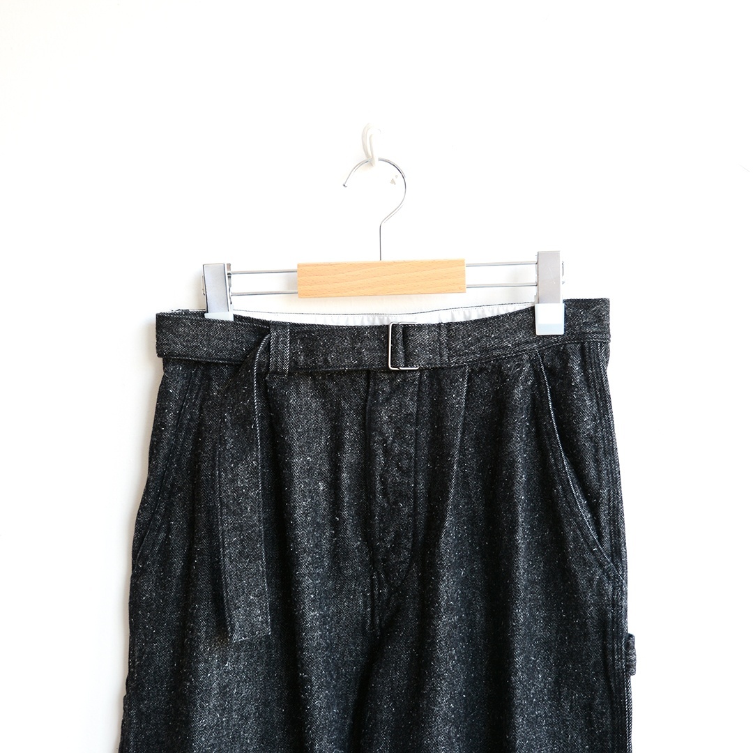 画像3: SANMONT / COTTON/SILK DENIM BELTED PANT (SPA0202)