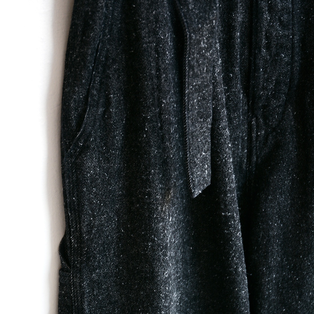 画像: SANMONT / COTTON/SILK DENIM BELTED PANT (SPA0202)