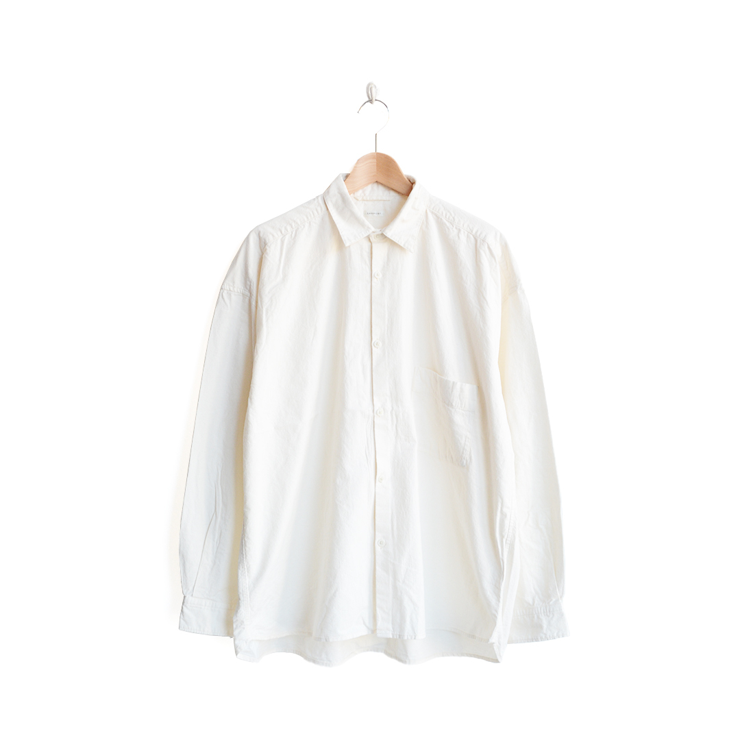 画像1: SANMONT / COTTON/SILK REGULAR COLLAR SHIRT (SSA0201)
