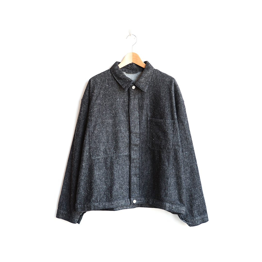 画像1: SANMONT / COTTON/SILK DENIM WORK JACKET (SWA0206)