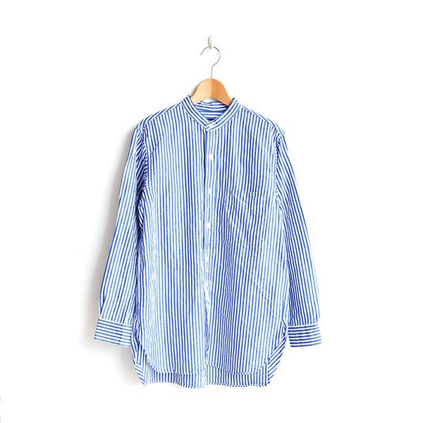 画像1: *A VONTADE / Banded Collar Shirts -Cotton/Linen Chambray-