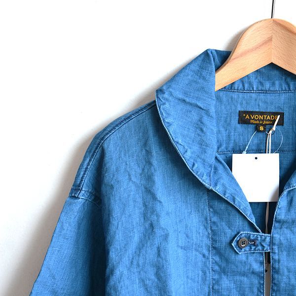 画像: *A VONTADE / Indigo Linen Pullover Shirts S/S