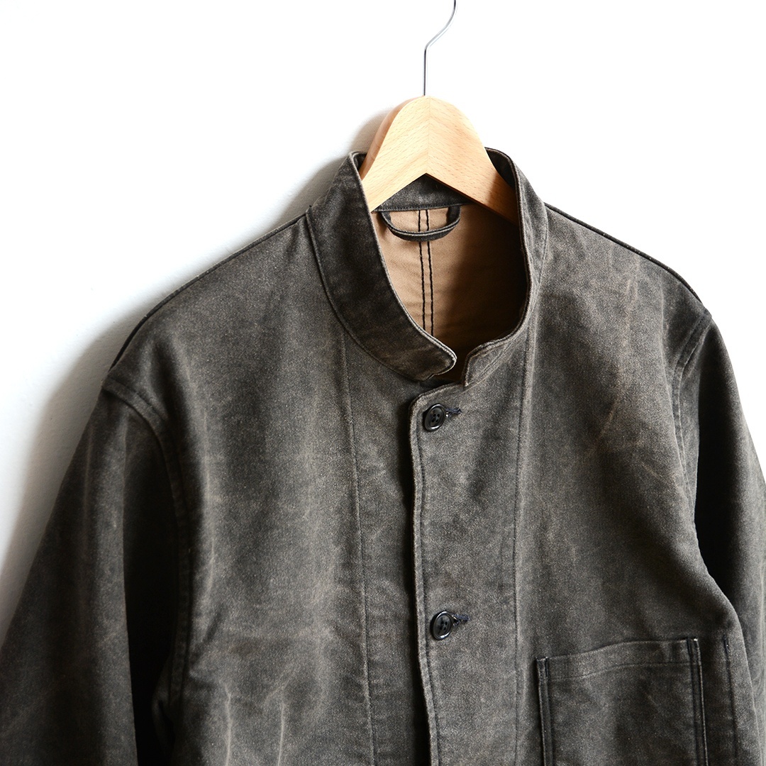 画像4: *A VONTADE / Stand Collar Work Jacket -Pigment Coating Moleskin- (VTD-0603-JK)