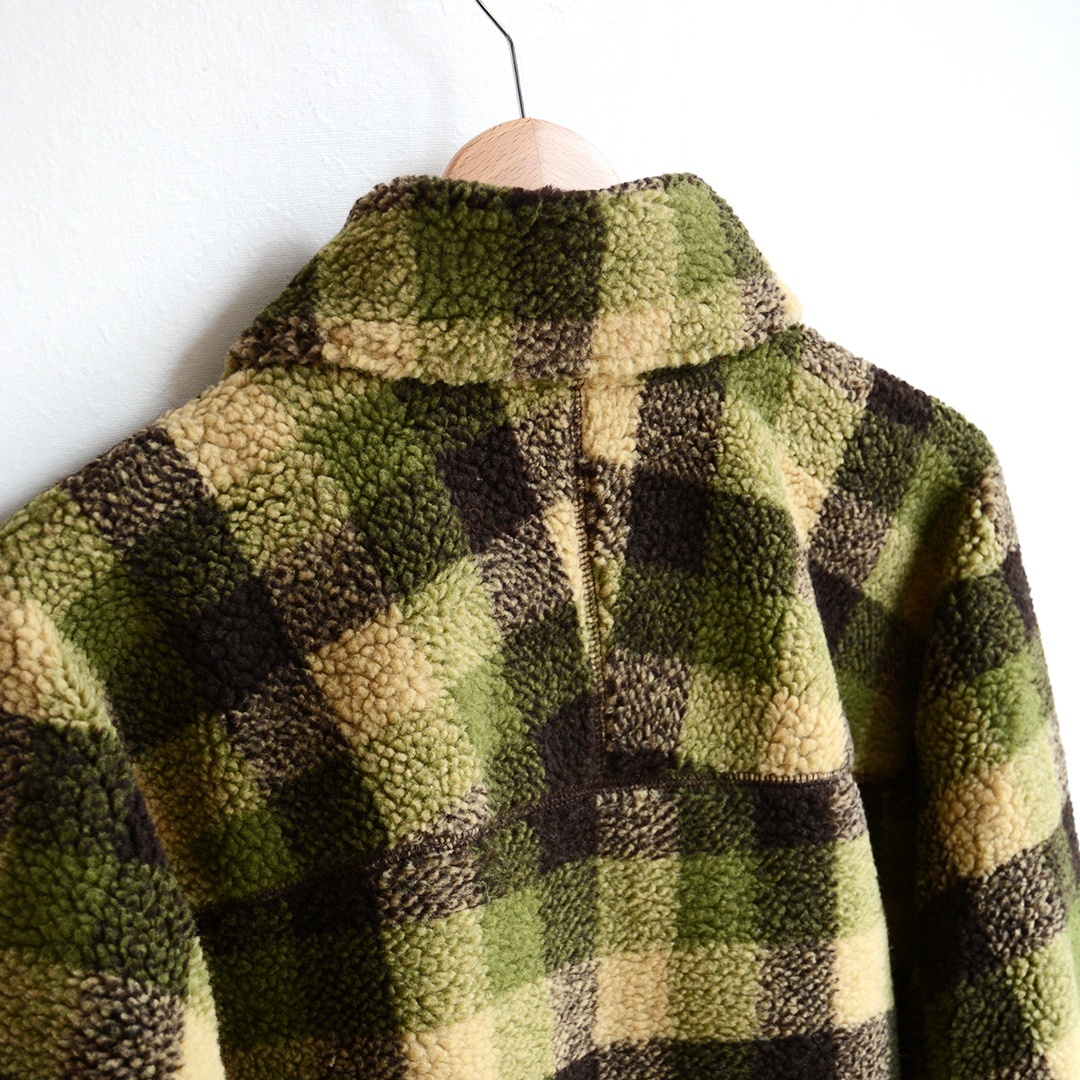 画像: WILD THINGS / FLUFFY CHECK BOA JACKET（WT26127AD）