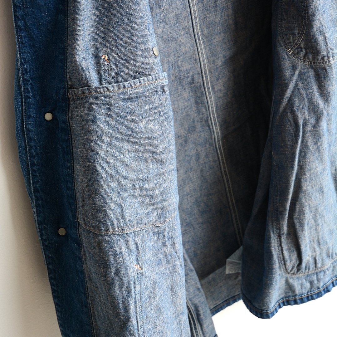 画像8: orSlow（オアスロウ） / Loosefit Denim Cover All -Denim Used- (00-6141-95)