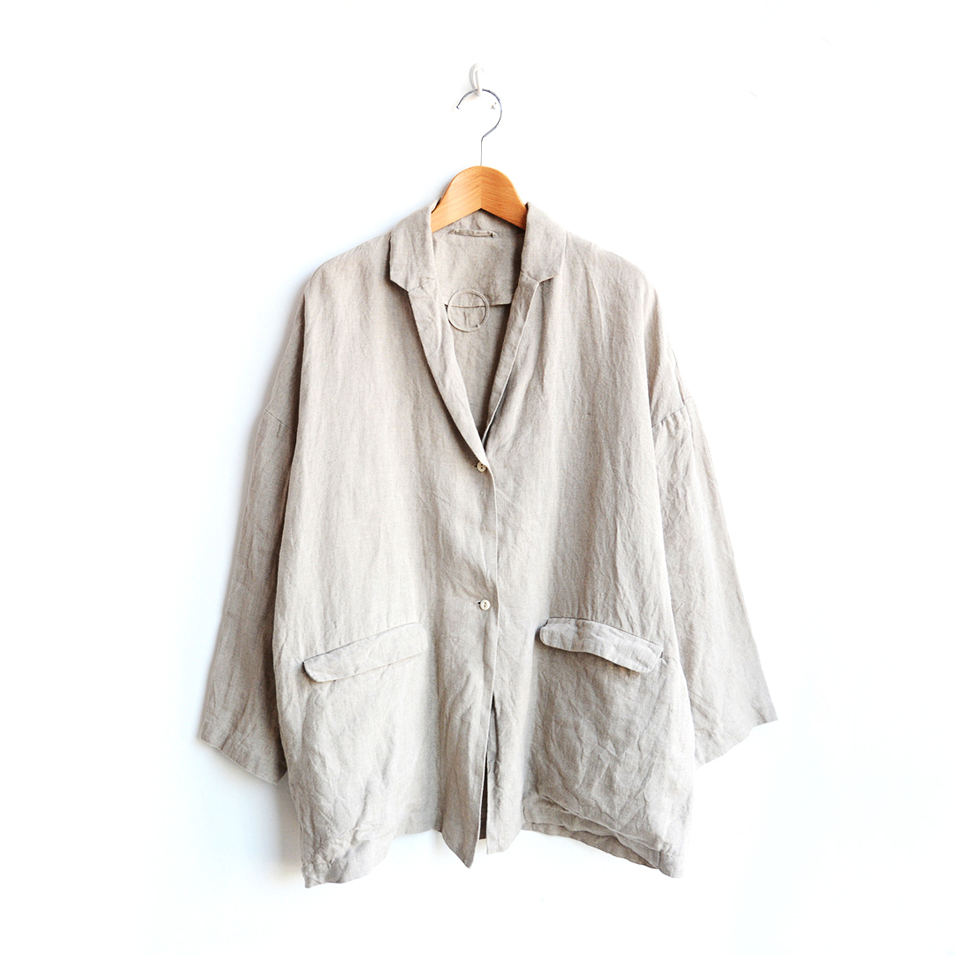 画像1: Atelier d’antan（アトリエ・ダンタン） / Lepere Linen Jacket