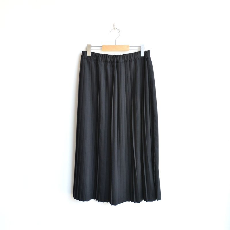 画像1: Charpentier de Vaisseau / Summer Wool Pleats Skirt Narrow