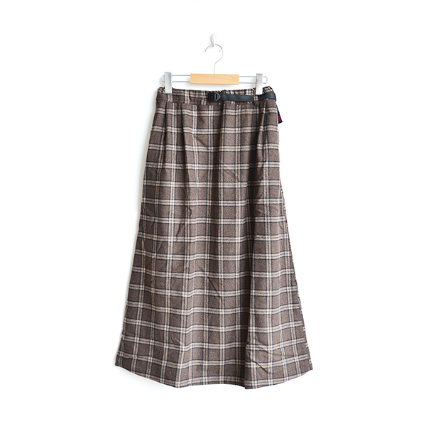 画像1: GRAMiCCi / Wool Blend Long Flare Skirt