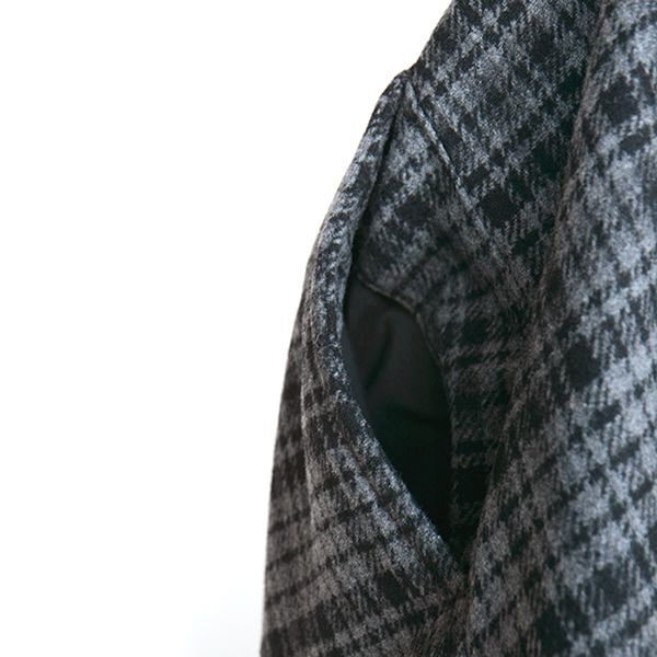 画像5: GRAMiCCi / Wool Blend Long Flare Skirt GreyCheck