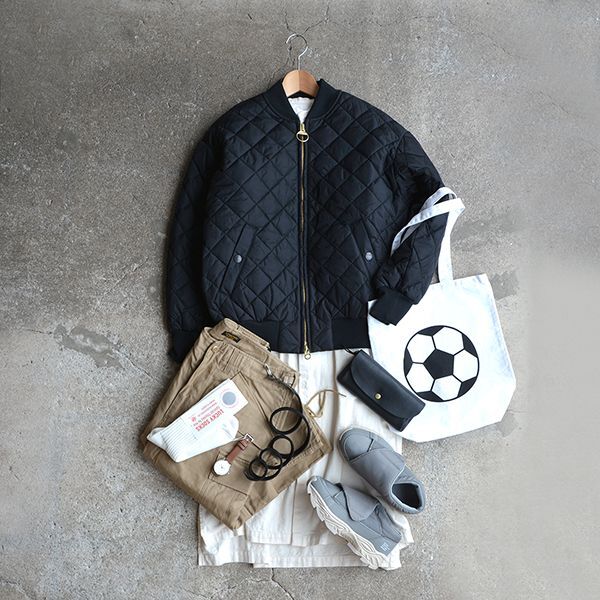 画像: BARBOUR /  LADIES QUILTED BOMBER JACKET （SLQ0018）