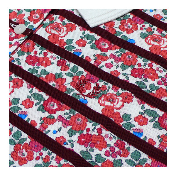 FRED PERRY (フレッドペリー) / Liberty Printed Border Polo Shirt