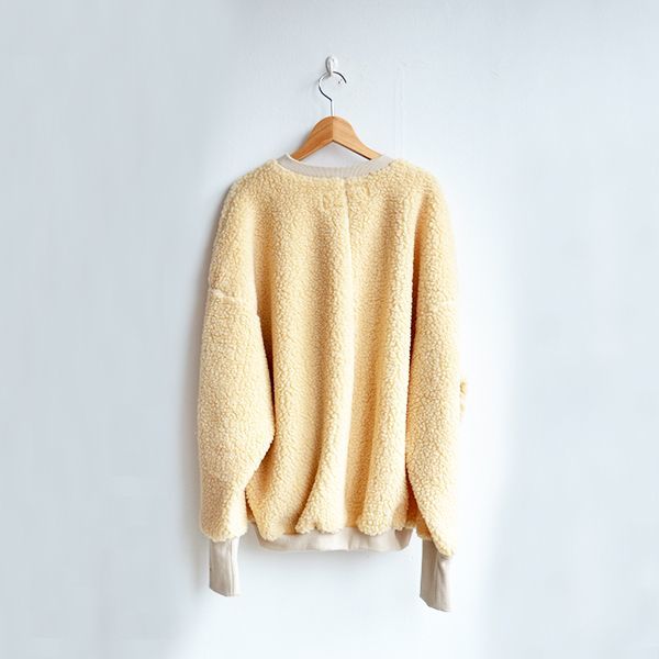 画像3: HARVESTY / BOA-FLEECE BIG PULLOVER（ボアフリース エッグプルオーバー）